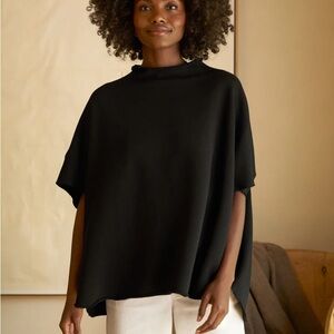 Frank & Eileen Audrey funnel neck capelet one size